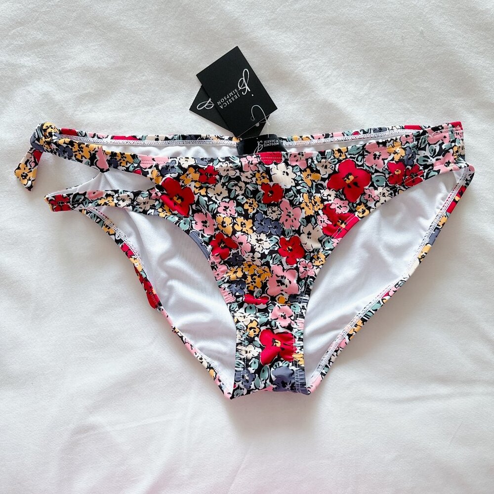 Jessica Simpson floral bikini bottoms New with tags! XL womens bathing suit swim - Picture 2 of 11